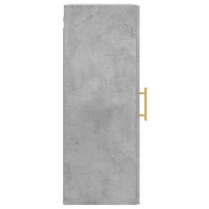 Mobile a Parete Grigio Cemento 34,5x34x90 cm 828848