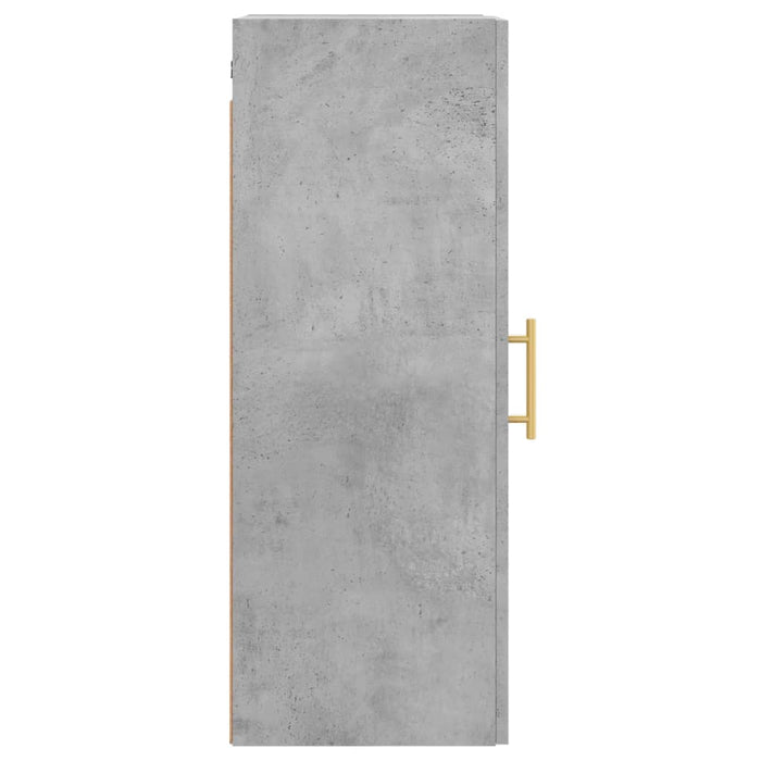 Mobile a Parete Grigio Cemento 34,5x34x90 cm 828848