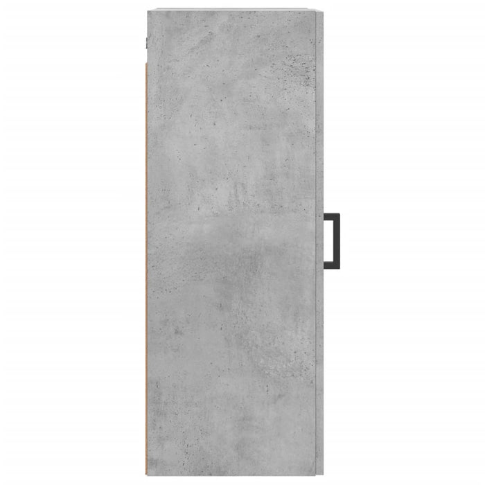 Mobile a Parete Grigio Cemento 34,5x34x90 cm 828856