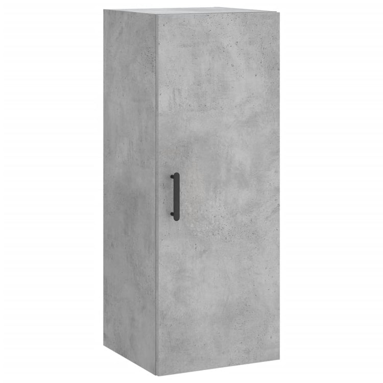 Mobile a Parete Grigio Cemento 34,5x34x90 cm 828864