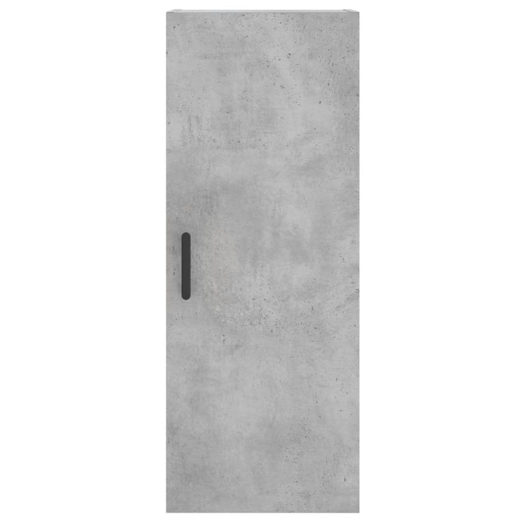 Mobile a Parete Grigio Cemento 34,5x34x90 cm 828864