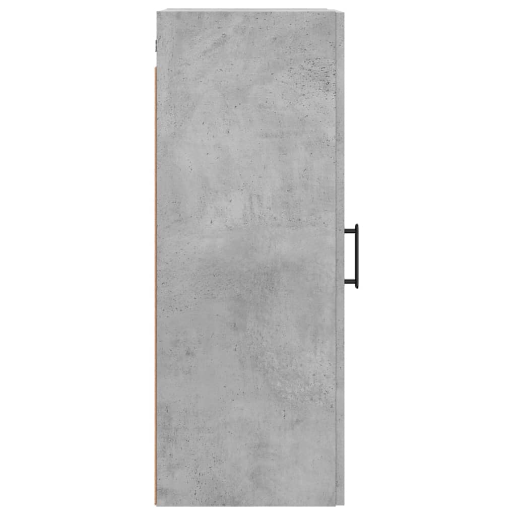 Mobile a Parete Grigio Cemento 34,5x34x90 cm 828864