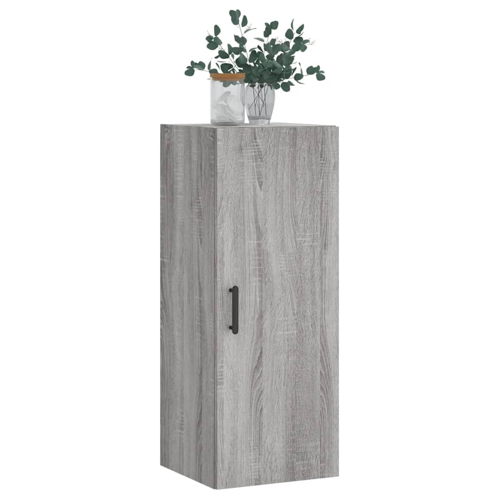 Mobile a Parete Grigio Sonoma 34,5x34x90 cm 828866