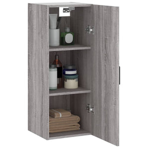 Mobile a Parete Grigio Sonoma 34,5x34x90 cm 828866