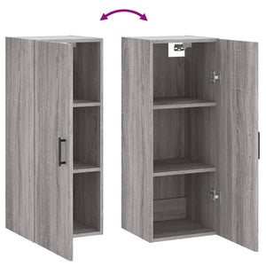 Mobile a Parete Grigio Sonoma 34,5x34x90 cm 828866