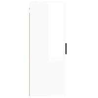 Mobile a Parete Bianco Lucido 34,5x34x90 cm 828870