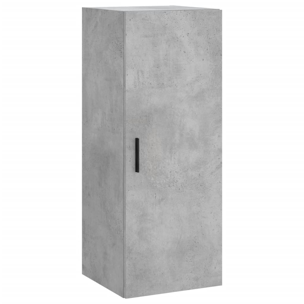 Mobile a Parete Grigio Cemento 34,5x34x90 cm 828872