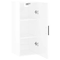 Mobile a Parete Bianco Lucido 34,5x34x90 cm 828878