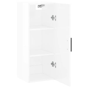 Mobile a Parete Bianco Lucido 34,5x34x90 cm 828878