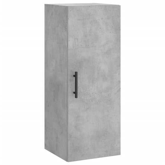 Mobile a Parete Grigio Cemento 34,5x34x90 cm 828880