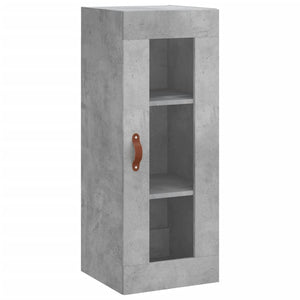 Mobile a Parete Grigio Cemento 34,5x34x90 cm 828888