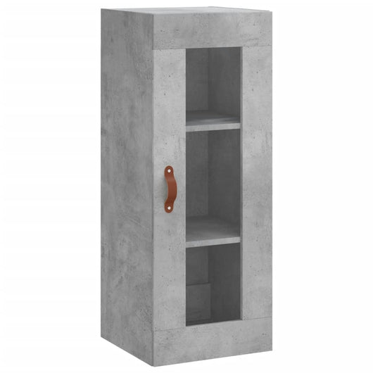 Mobile a Parete Grigio Cemento 34,5x34x90 cm 828888