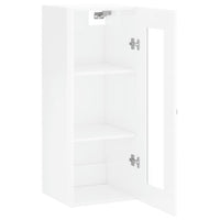 Mobile a Parete Bianco Lucido 34,5x34x90 cm 828894