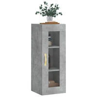 Mobile a Parete Grigio Cemento 34,5x34x90 cm 828896