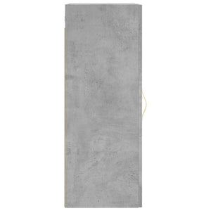 Mobile a Parete Grigio Cemento 34,5x34x90 cm 828896