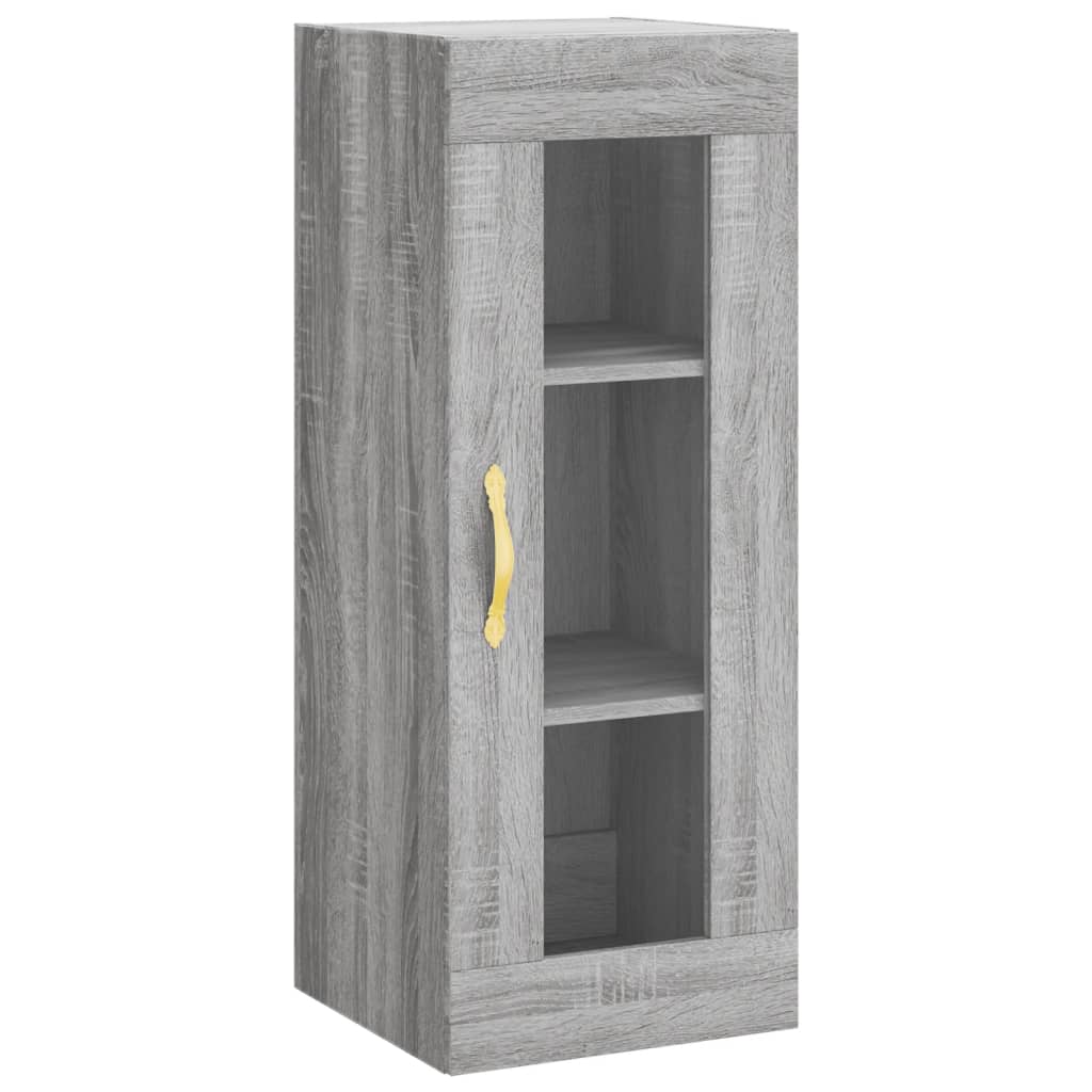 Mobile a Parete Grigio Sonoma 34,5x34x90 cm 828898