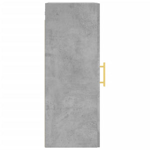 Mobile a Parete Grigio Cemento 34,5x34x90 cm 828904