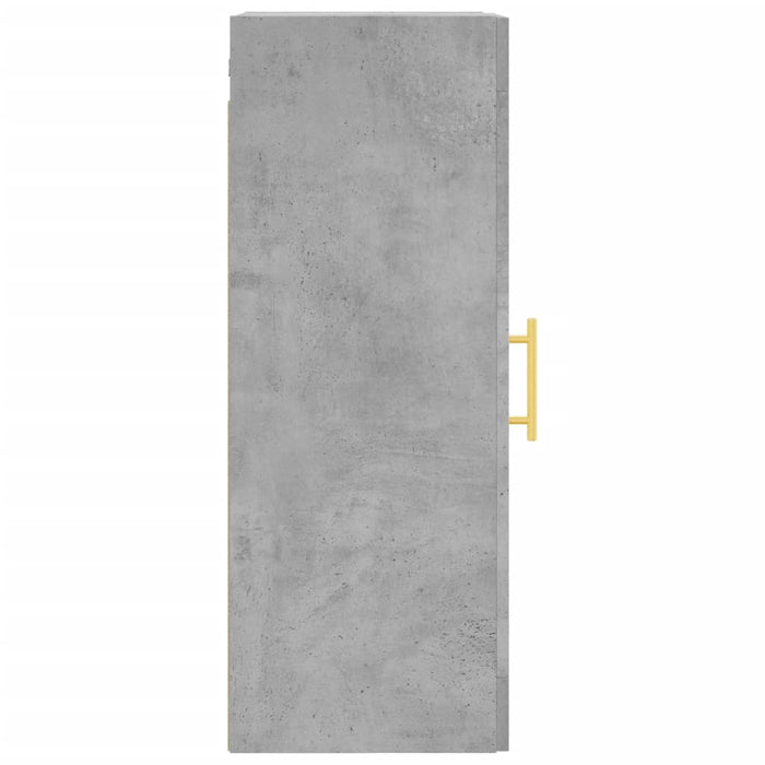 Mobile a Parete Grigio Cemento 34,5x34x90 cm 828904