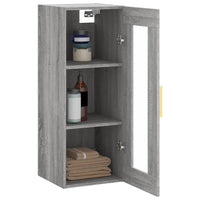 Mobile a Parete Grigio Sonoma 34,5x34x90 cm 828906