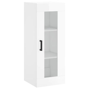 Mobile a Parete Bianco Lucido 34,5x34x90 cm 828910