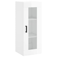 Mobile a Parete Bianco Lucido 34,5x34x90 cmcod mxl 104084