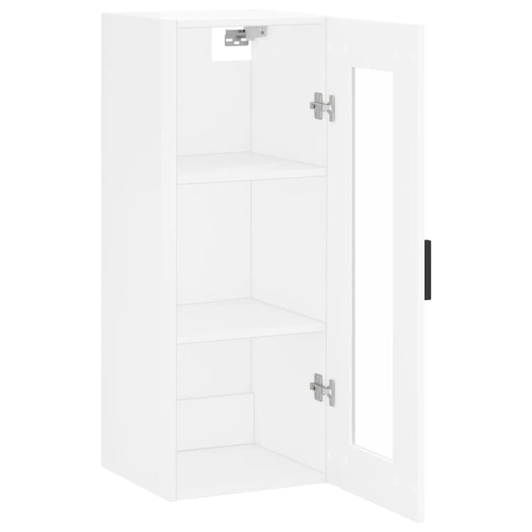 Mobile a Parete Bianco Lucido 34,5x34x90 cm 828910