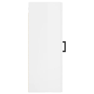 Mobile a Parete Bianco Lucido 34,5x34x90 cm 828910