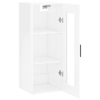 Mobile a Parete Bianco Lucido 34,5x34x90 cm 828918