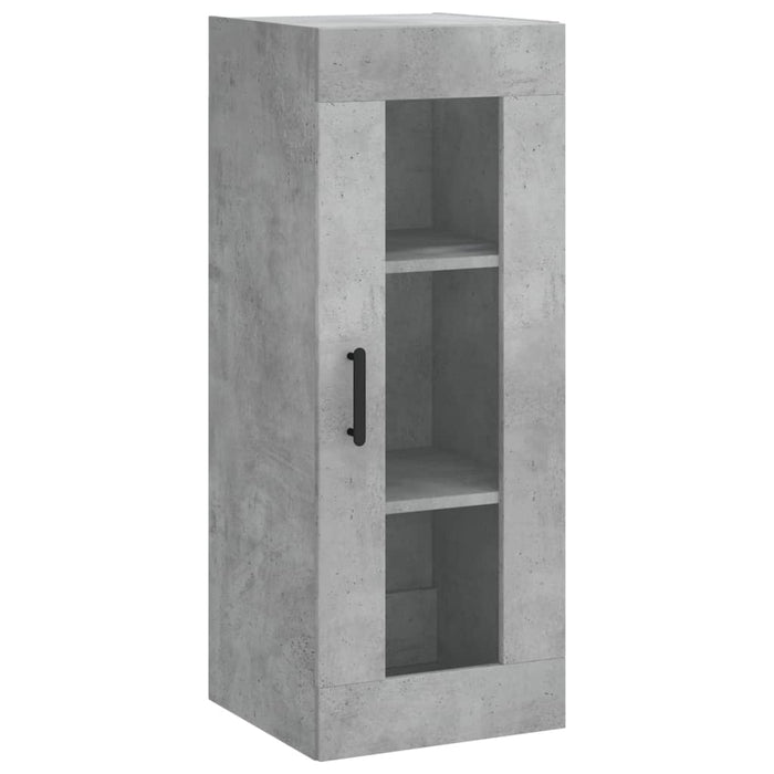 Mobile a Parete Grigio Cemento 34,5x34x90 cm 828920