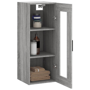 Mobile a Parete Grigio Sonoma 34,5x34x90 cm 828922