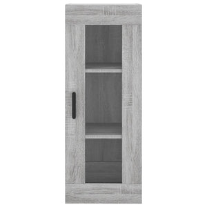 Mobile a Parete Grigio Sonoma 34,5x34x90 cm 828922