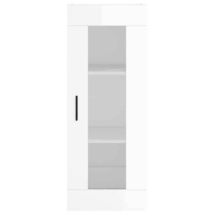 Mobile a Parete Bianco Lucido 34,5x34x90 cm 828926