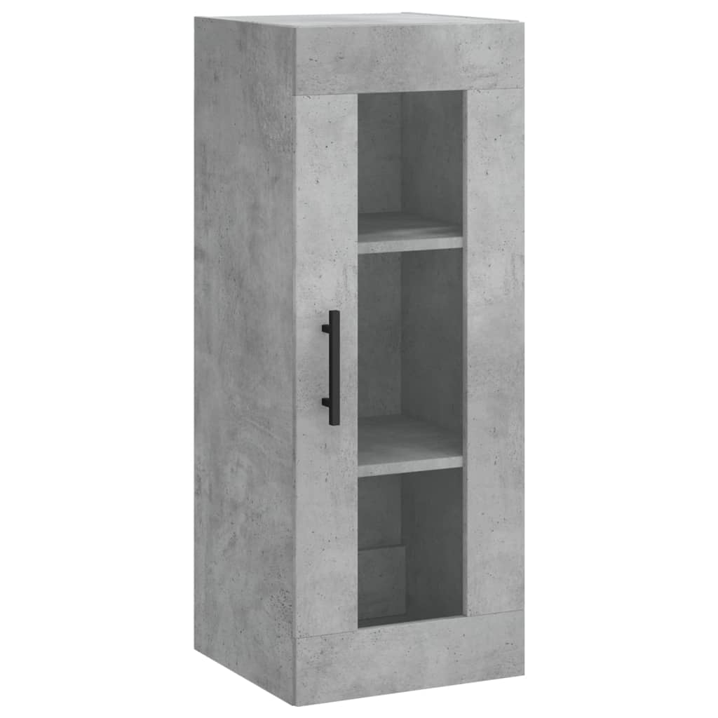 Mobile a Parete Grigio Cemento 34,5x34x90 cmcod mxl 127982