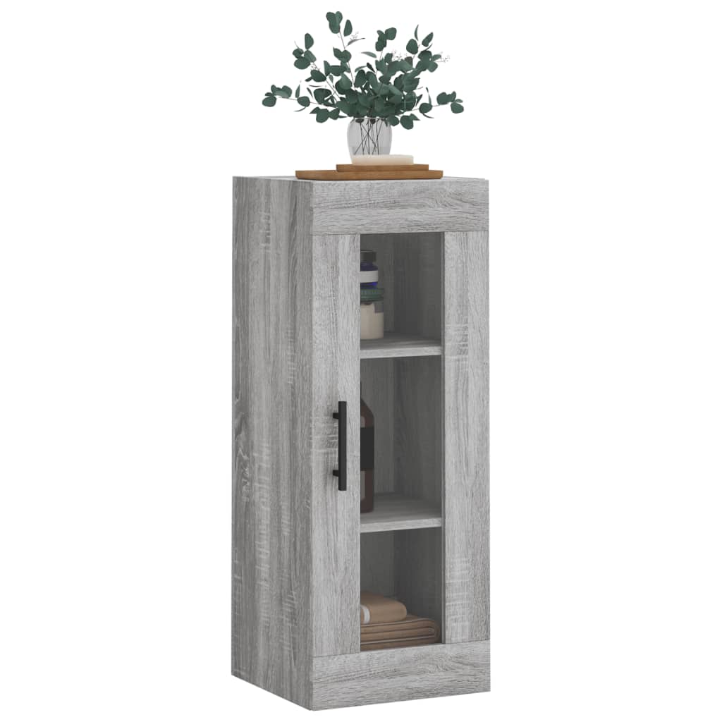 Mobile a Parete Grigio Sonoma 34,5x34x90 cm 828938