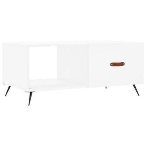 Tavolino da Salotto Bianco 90x50x40 cm in Legno Multistrato 829180