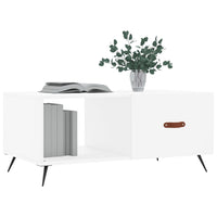 Tavolino da Salotto Bianco 90x50x40 cm in Legno Multistrato 829180