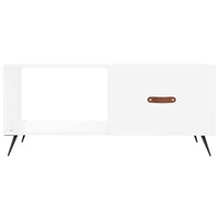 Tavolino da Salotto Bianco 90x50x40 cm in Legno Multistrato 829180