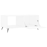 Tavolino da Salotto Bianco 90x50x40 cm in Legno Multistrato 829180