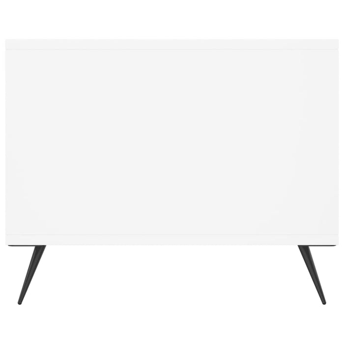 Tavolino da Salotto Bianco 90x50x40 cm in Legno Multistrato 829180