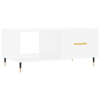 Tavolino da Salotto Bianco 90x50x40 cm in Legno Multistrato 829188