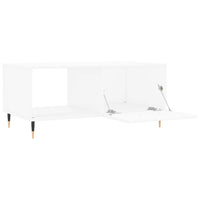 Tavolino da Salotto Bianco 90x50x40 cm in Legno Multistrato 829188