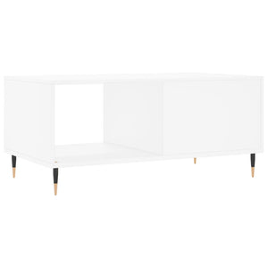 Tavolino da Salotto Bianco 90x50x40 cm in Legno Multistrato 829188