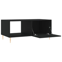 Tavolino da Salotto Nero 90x50x40 cm in Legno Multistrato 829197