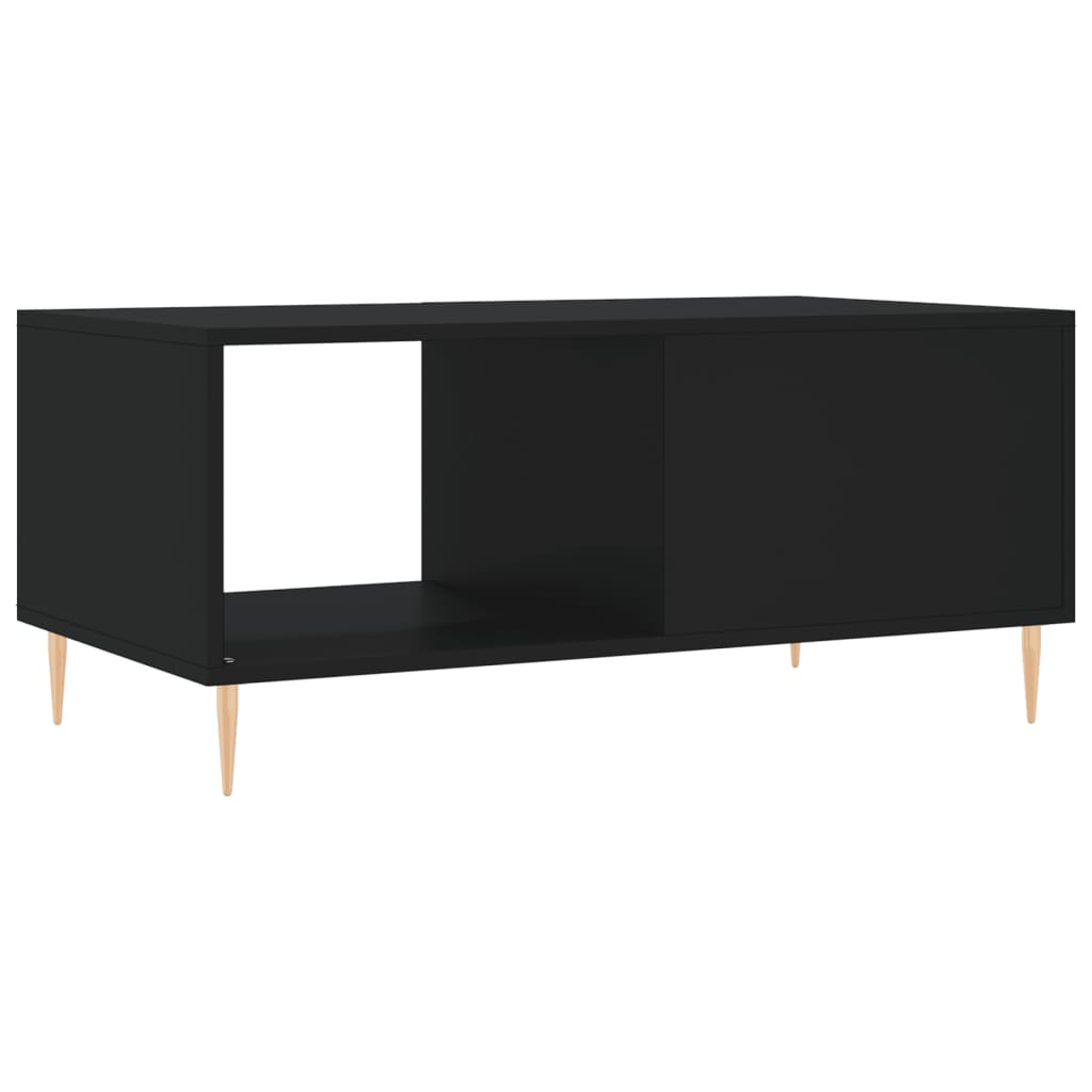 Tavolino da Salotto Nero 90x50x40 cm in Legno Multistrato 829197