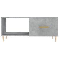 Tavolino da Salotto Grigio Cemento 90x50x40cm Legno Multistrato 829200