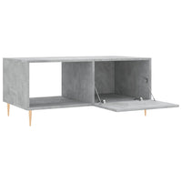 Tavolino da Salotto Grigio Cemento 90x50x40cm Legno Multistrato 829200