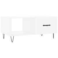 Tavolino da Salotto Bianco 90x50x40 cm in Legno Multistrato 829204