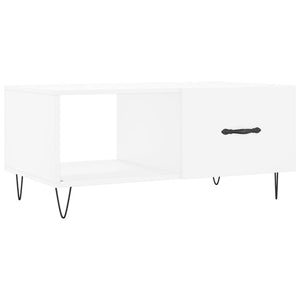 Tavolino da Salotto Bianco 90x50x40 cm in Legno Multistrato 829204