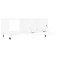 Tavolino da Salotto Bianco 90x50x40 cm in Legno Multistrato 829204