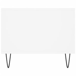 Tavolino da Salotto Bianco 90x50x40 cm in Legno Multistrato 829204